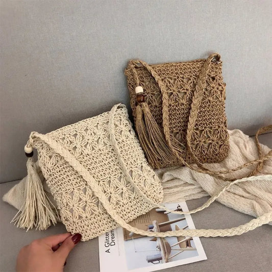 Boho Woven Shoulder Bag