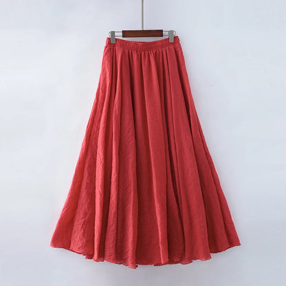 Linen Maxi Skirt