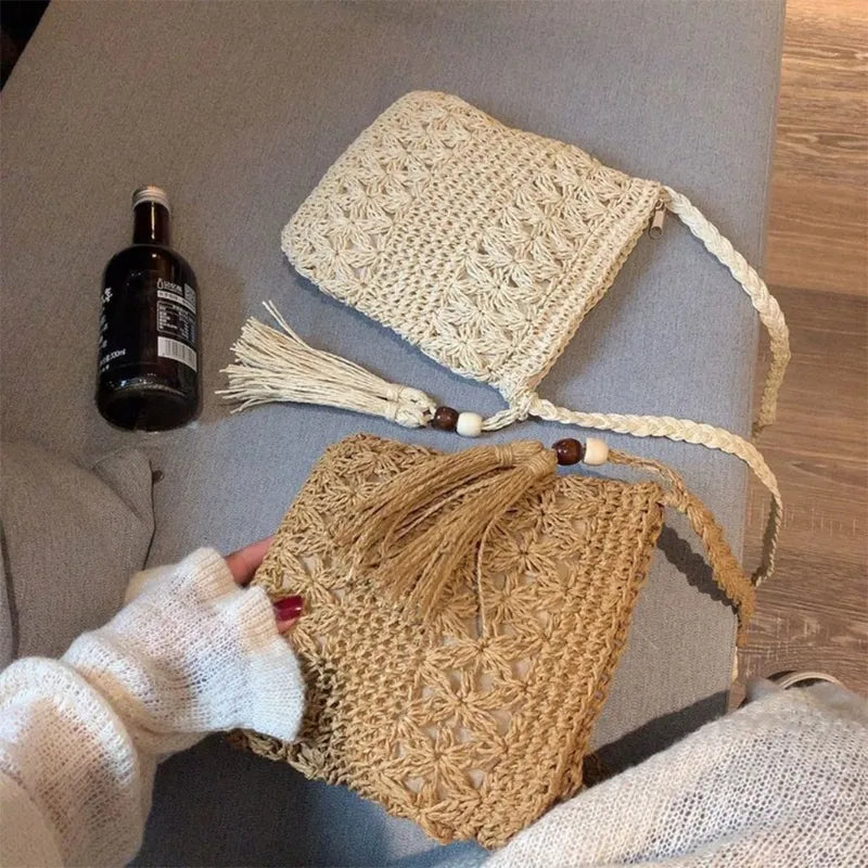 Boho Woven Shoulder Bag