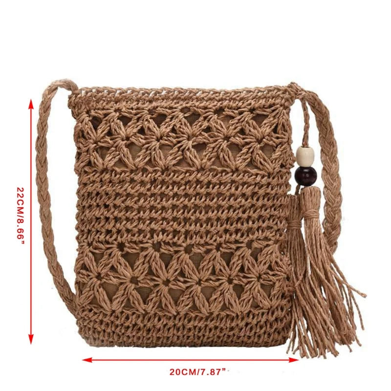 Boho Woven Shoulder Bag