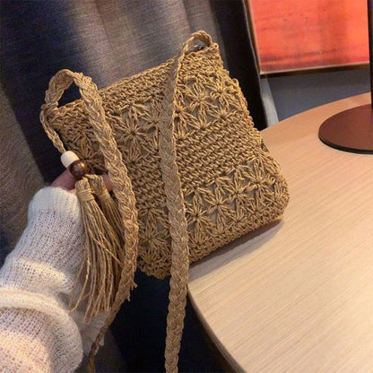 Boho Woven Shoulder Bag