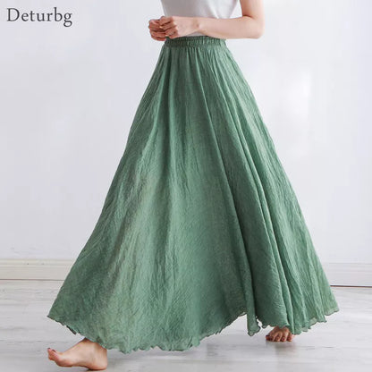 Linen Maxi Skirt