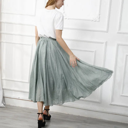 Linen Maxi Skirt