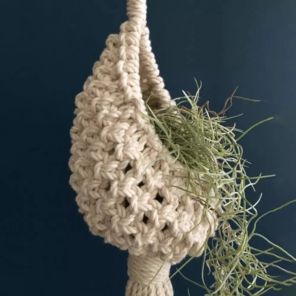 Handmade Boho Hanging Plant Basket