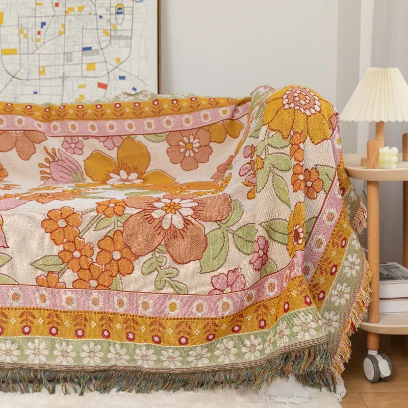 Multi-Use Floral Boho Blanket